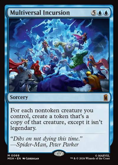 Multiversal Incursion MSH-68 Marvel Super Heroes Magic card