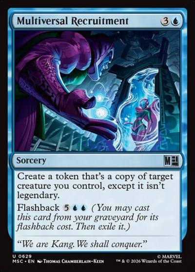 Multiversal Recruitment MSC-629 Marvel Super Heroes Commander Magic card