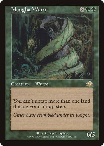 Mungha Wurm PCY-119 Prophecy Magic card