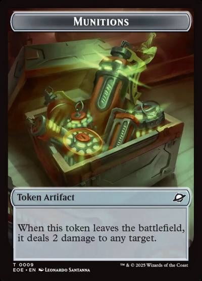 Munitions TEOE-9 Edge of Eternities Tokens Magic card