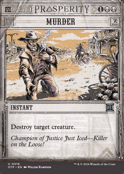 Murder OTP-16 Breaking News Magic card