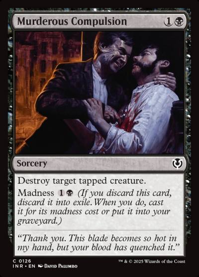 Murderous Compulsion INR-126 Innistrad Remastered Magic card