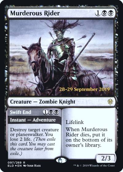Murderous Rider // Swift End PELD-97S Throne of Eldraine Promos Magic card