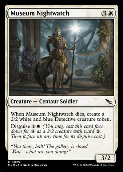 Museum Nightwatch 25 Murders at Karlov Manor Magic card
