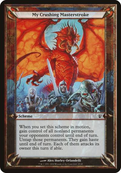 My Crushing Masterstroke OARC-27STAR Archenemy Schemes Magic card
