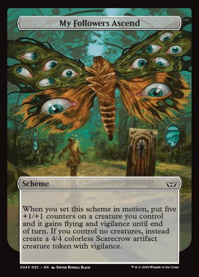 My Followers Ascend DSC-343 Duskmourn: House of Horror Commander Magic card