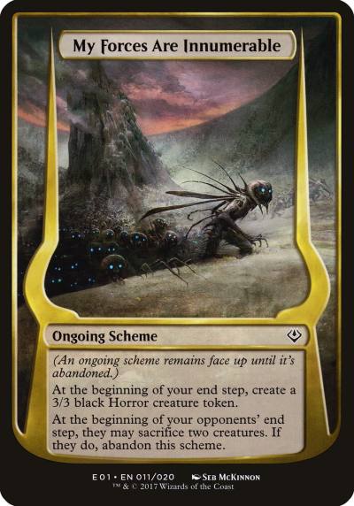 My Forces Are Innumerable OE01-11STAR Archenemy: Nicol Bolas Schemes Magic card