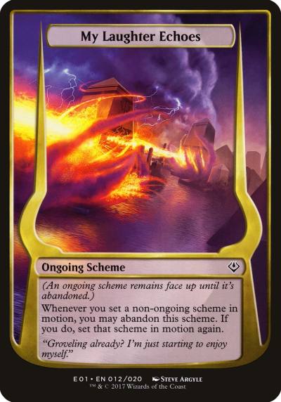 My Laughter Echoes OE01-12STAR Archenemy: Nicol Bolas Schemes Magic card