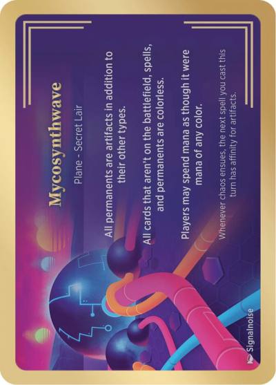 Mycosynthwave PSSC-8 Secret Lair Showcase Planes Magic card