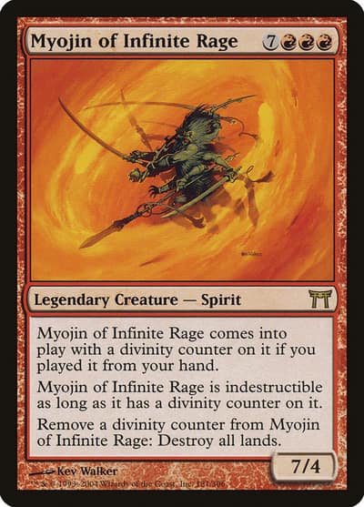 Myojin of Infinite Rage 181 Champions of Kamigawa Magic card