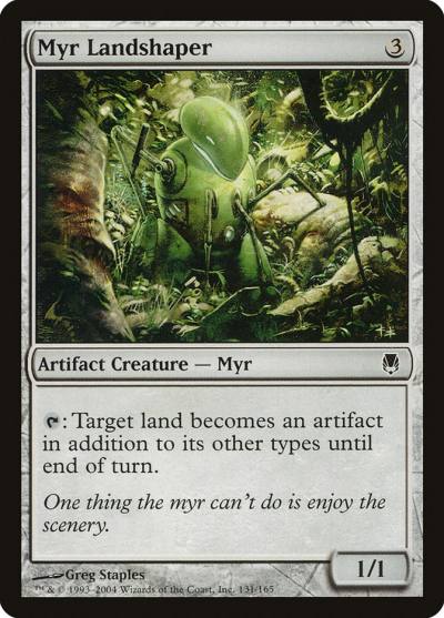 Myr Landshaper 131 Darksteel Magic card