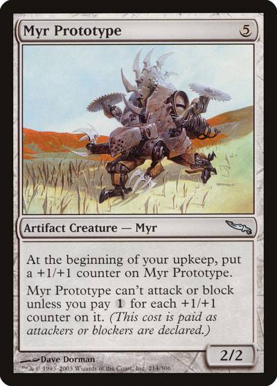 Myr Prototype MRD-214 Mirrodin Magic card