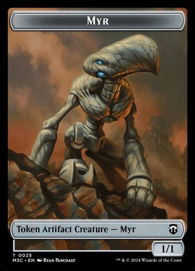 Myr TM3C-25 Modern Horizons 3 Commander Tokens Magic card