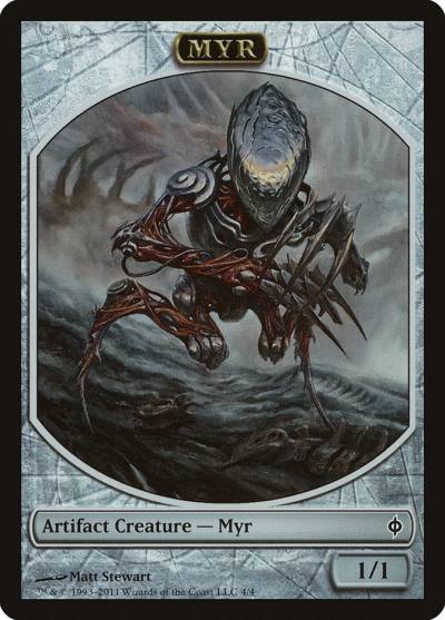 Myr TNPH-4 New Phyrexia Tokens Magic card