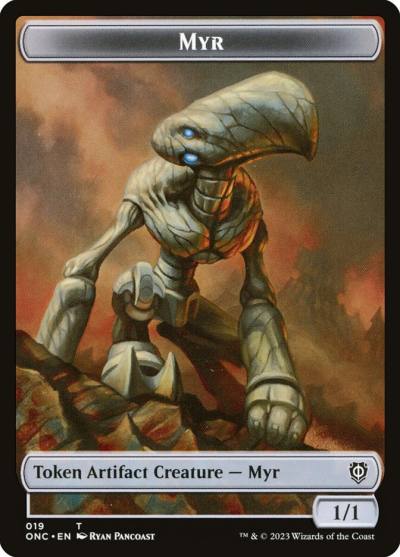 Myr TONC-19 Phyrexia: All Will Be One Commander Tokens Magic card