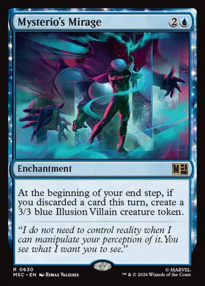 Mysterio's Mirage MSC-630 Marvel Super Heroes Commander Magic card