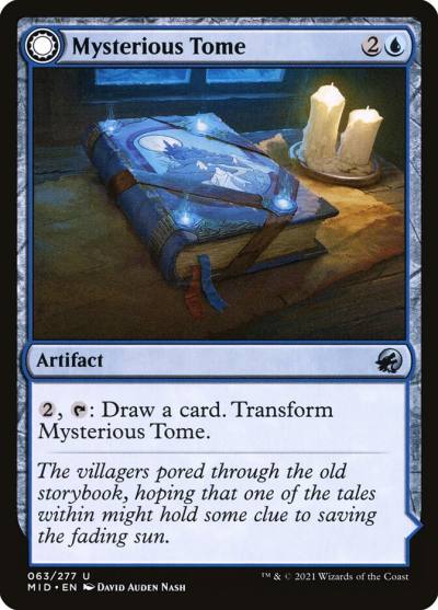 Mysterious Tome // Chilling Chronicle MID-63 Innistrad: Midnight Hunt Magic card