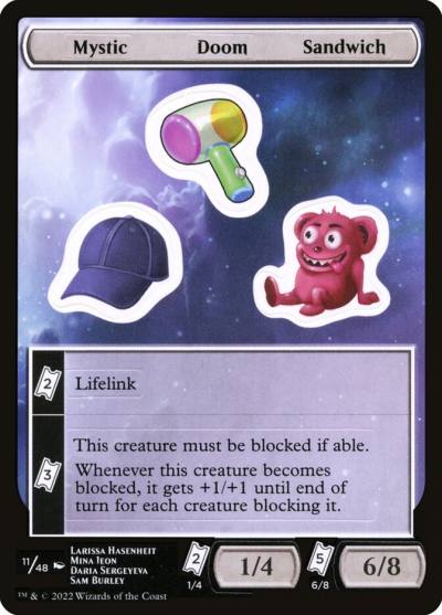 Mystic Doom Sandwich SUNF-11 Unfinity Sticker Sheets Magic card