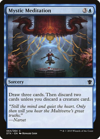 Mystic Meditation DTK-64 Dragons of Tarkir Magic card