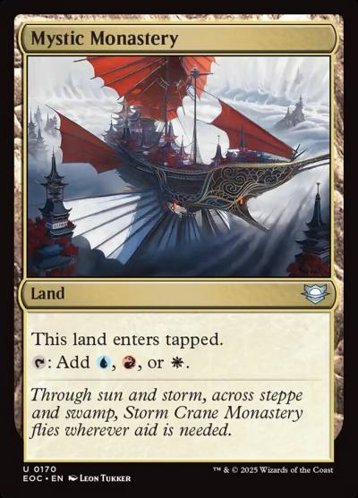 Mystic Monastery EOC-170 Edge of Eternities Commander Magic card