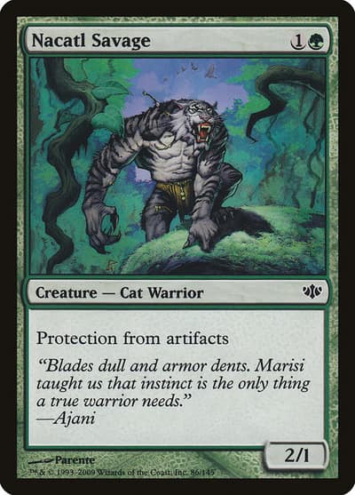 Nacatl Savage 86 Conflux Magic card