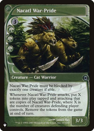 Nacatl War-Pride PLST-FUT-147 The List Magic card