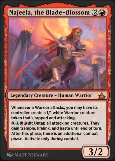 Najeela, the Blade-Blossom OMB-24 Through the Omenpaths Bonus Sheet Magic card