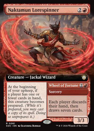 Naktamun Lorespinner // Wheel of Fortune