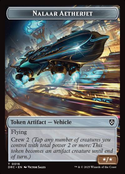 Nalaar Aetherjet TDRC-16 Aetherdrift Commander Tokens Magic card