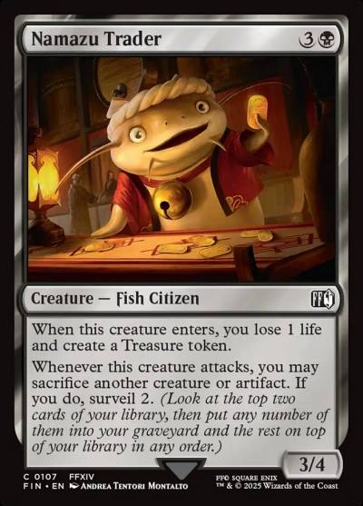 Namazu Trader FIN-107 Final Fantasy Magic card