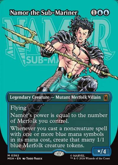 Namor the Sub-Mariner MSH-362 Marvel Super Heroes Magic card