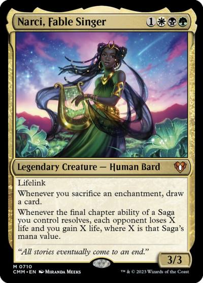 Narci, Fable Singer CMM-710 Commander Masters Magic card