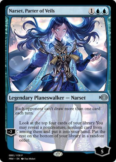 Narset, Parter of Veils PRM-72269 Magic Online Promos Magic card