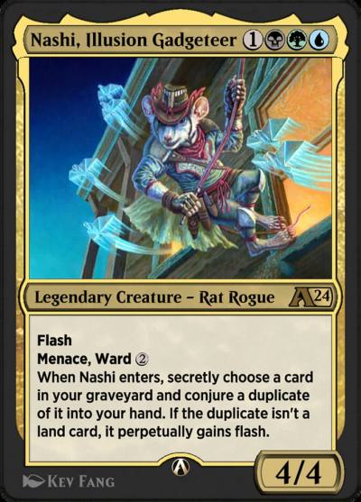 Nashi, Illusion Gadgeteer YOTJ-24 Alchemy: Outlaws of Thunder Junction Magic card