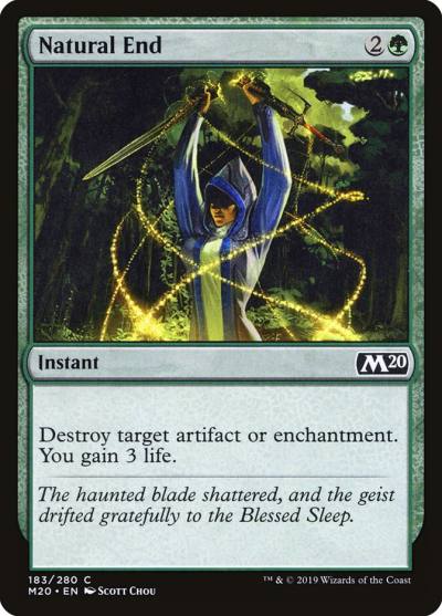 Natural End M20-183 Core Set 2020 Magic card