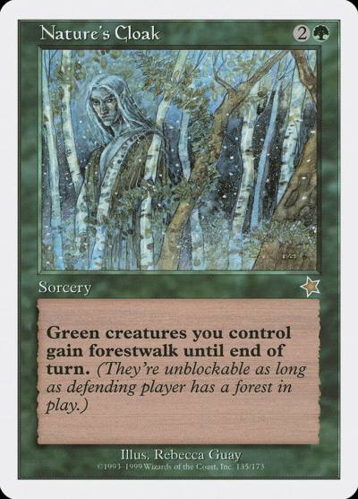Nature's Cloak S99-135 Starter 1999 Magic card