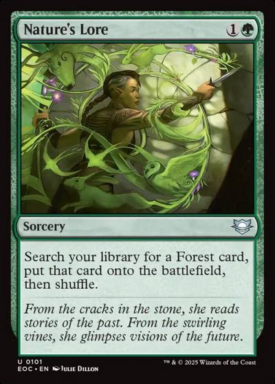 Nature's Lore EOC-101 Edge of Eternities Commander Magic card