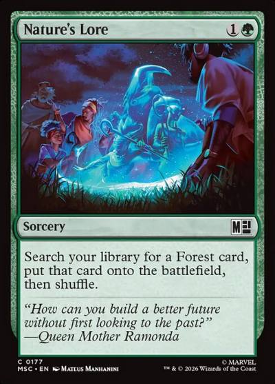 Nature's Lore MSC-177 Marvel Super Heroes Commander Magic card