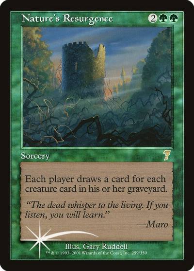 Nature's Resurgence 7ED-259STAR Seventh Edition Magic card