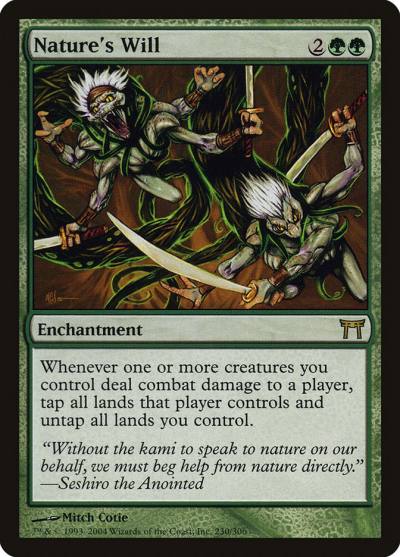 Nature's Will CHK-230 Champions of Kamigawa Magic card