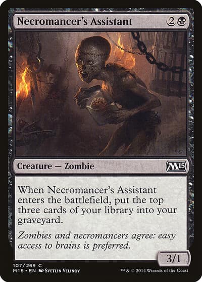 Necromancer's Assistant 107 Magic 2015 Magic card