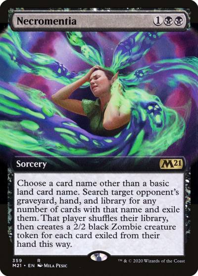 Necromentia M21-359 Core Set 2021 Magic card