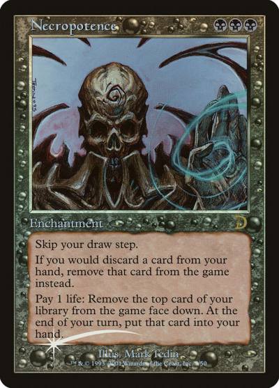 Necropotence DKM-7 Deckmasters Magic card