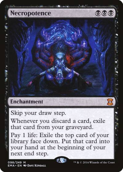 Necropotence EMA-98 Eternal Masters Magic card