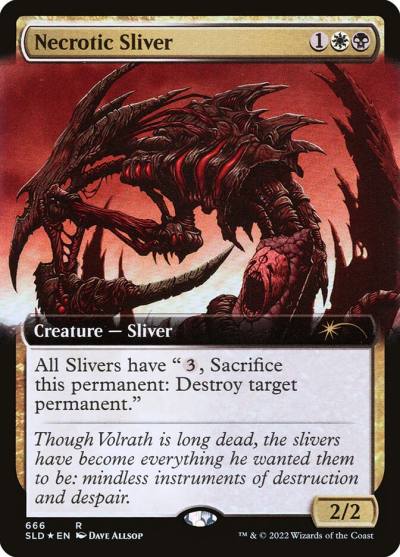 Necrotic Sliver SLD-666 Secret Lair Drop Magic card