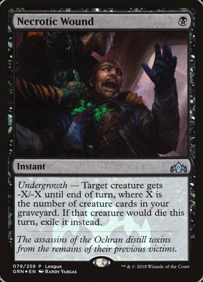 Necrotic Wound PGRN-79 Guilds of Ravnica Promos Magic card
