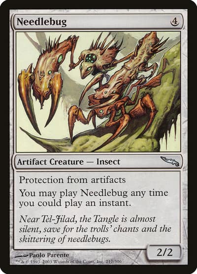 Needlebug 217 Mirrodin Magic card