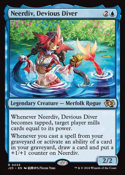 Neerdiv, Devious Diver J25-36 Foundations Jumpstart Magic card