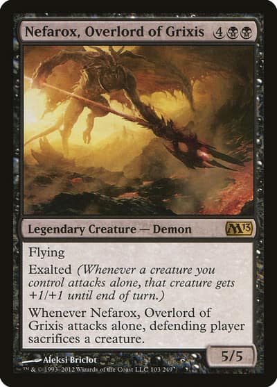 Nefarox, Overlord of Grixis 103 Magic 2013 Magic card