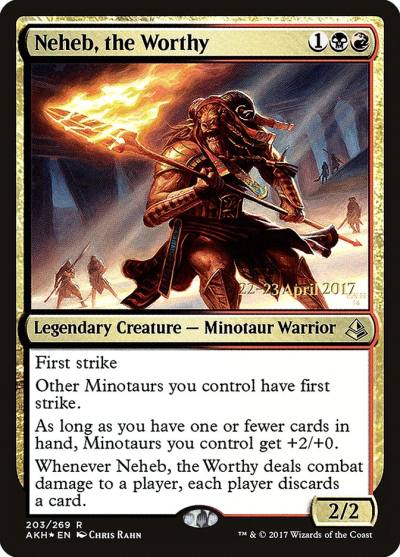 Neheb, the Worthy PAKH-203S Amonkhet Promos Magic card